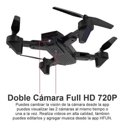 Drone Dm107s Plegable Doble Cámara Wifi Full Hd