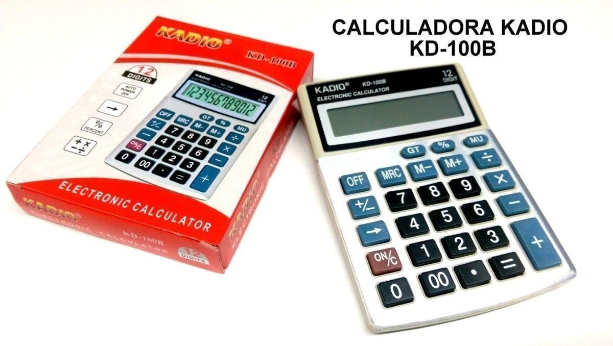 Calculadora De Escritorio Kadio Kd-100b 12 Digitos