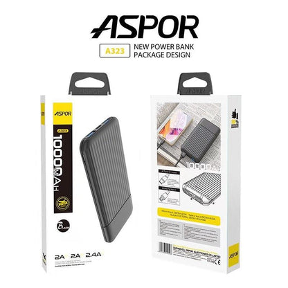 Cargador portatil Para Celular Aspor A323 Power bank 10000mAh Original