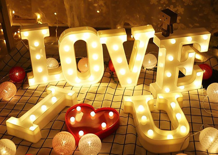 Letras Luz Led Lampara Decorativas Para Ambientar Tu Hogar