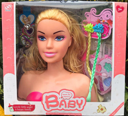 Cabeza De Muñeca Para Peinado Y Maquillaje Para Niños