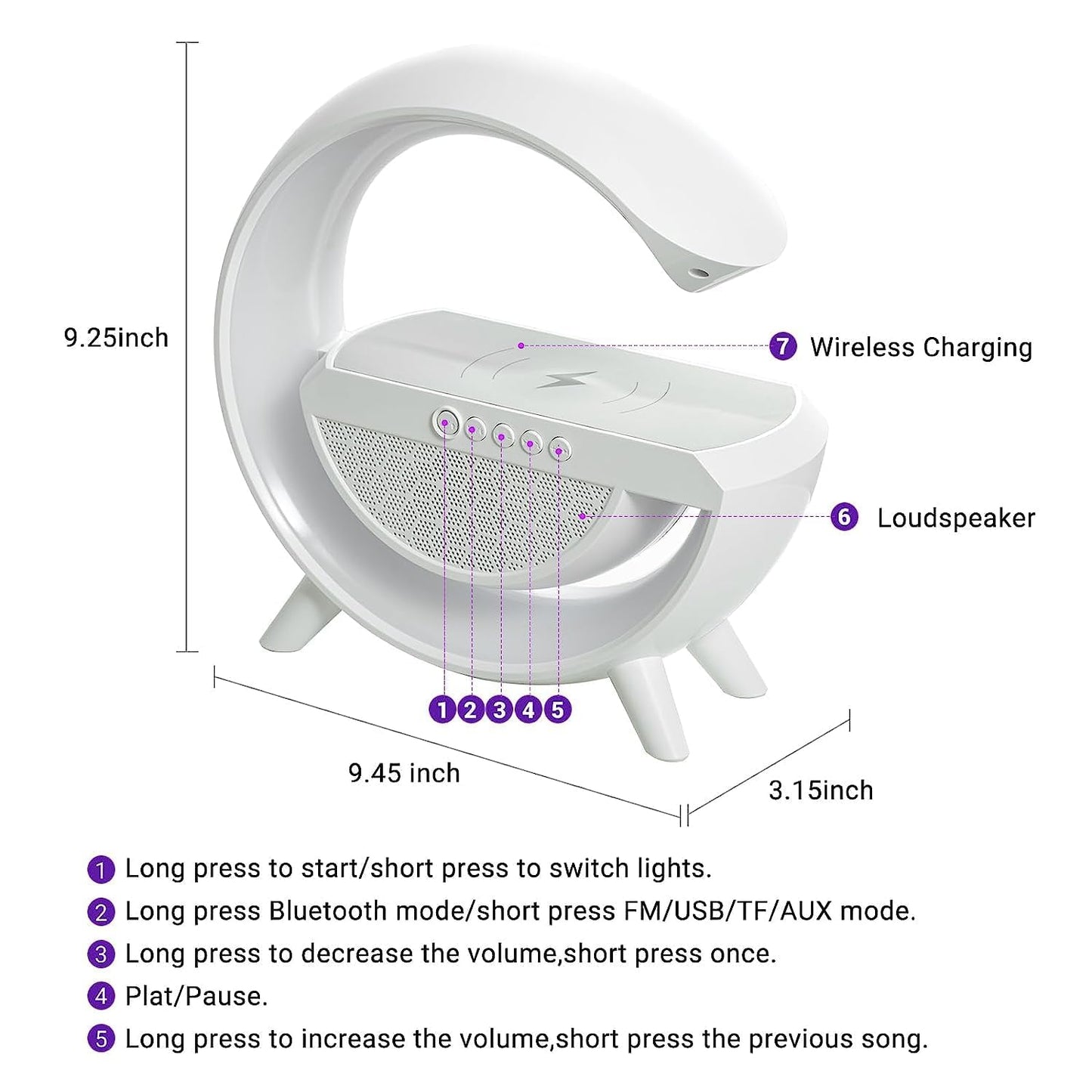 Lámpara En G De Ambiente Bluetooth + Envio Gratis