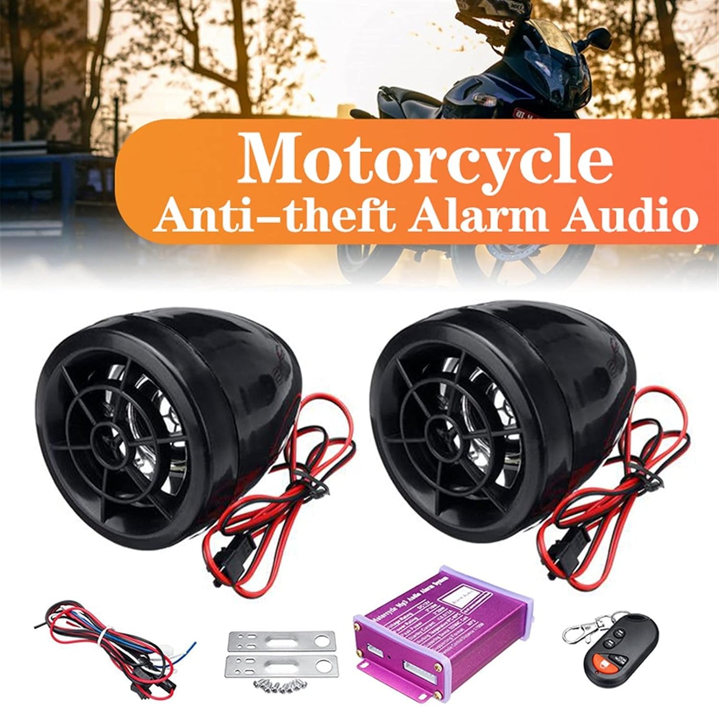 Parlante Para Moto Bluetooth Y Alarma  + Envio Gratis