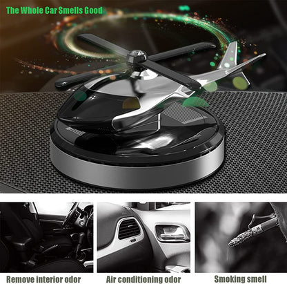 Helicoptero Ambientador Con Energia Solar Para Carro + Envio Gratis