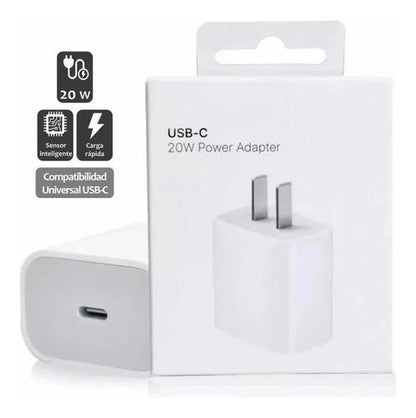 Cubo Cargador Para iPhone 20w Tipo C Power Adapter