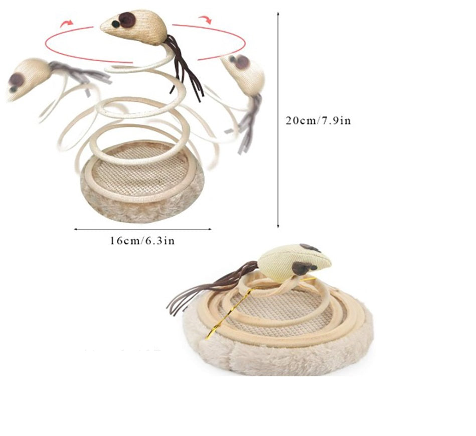 Juguete Interactivo De Resorte Espiral Para Gatos