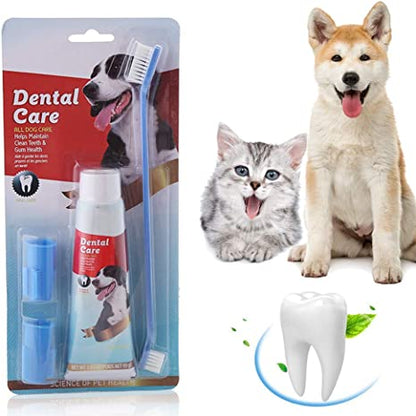 Crema Dental Con Sabor A Carne + 3 Kit Cepillos De Dientes