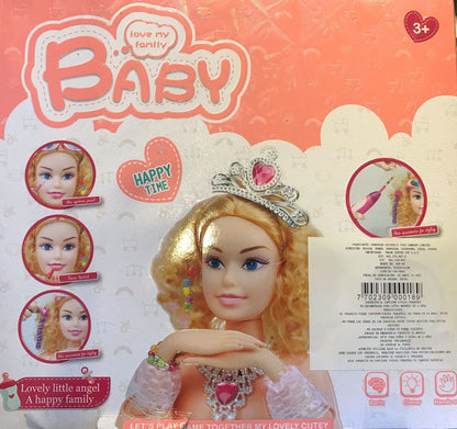 Cabeza De Muñeca Para Peinado Y Maquillaje Para Niños