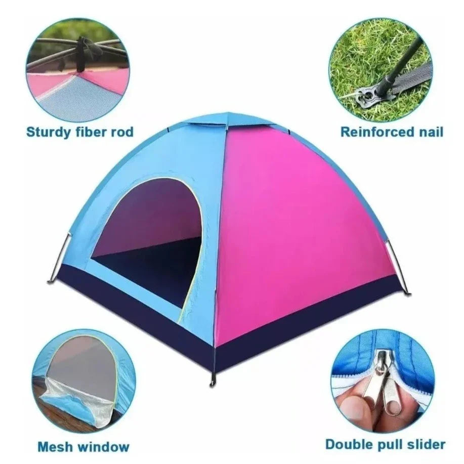 Carpa Camping Impermeable Para 4 Personas + Envio Gratis