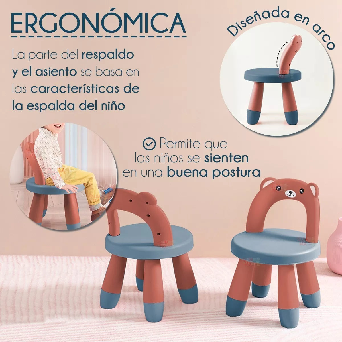 Silla Infantil De Plástico + Envio Gratis