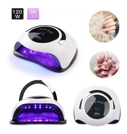 Combo de uñas Kit pulidor de uñas + Lampara Led secador de uñas