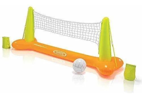 Cancha de Voleibol Inflable Para Piscina Con Balón, 94 Pulgadas X 25 Pulgadas X 36