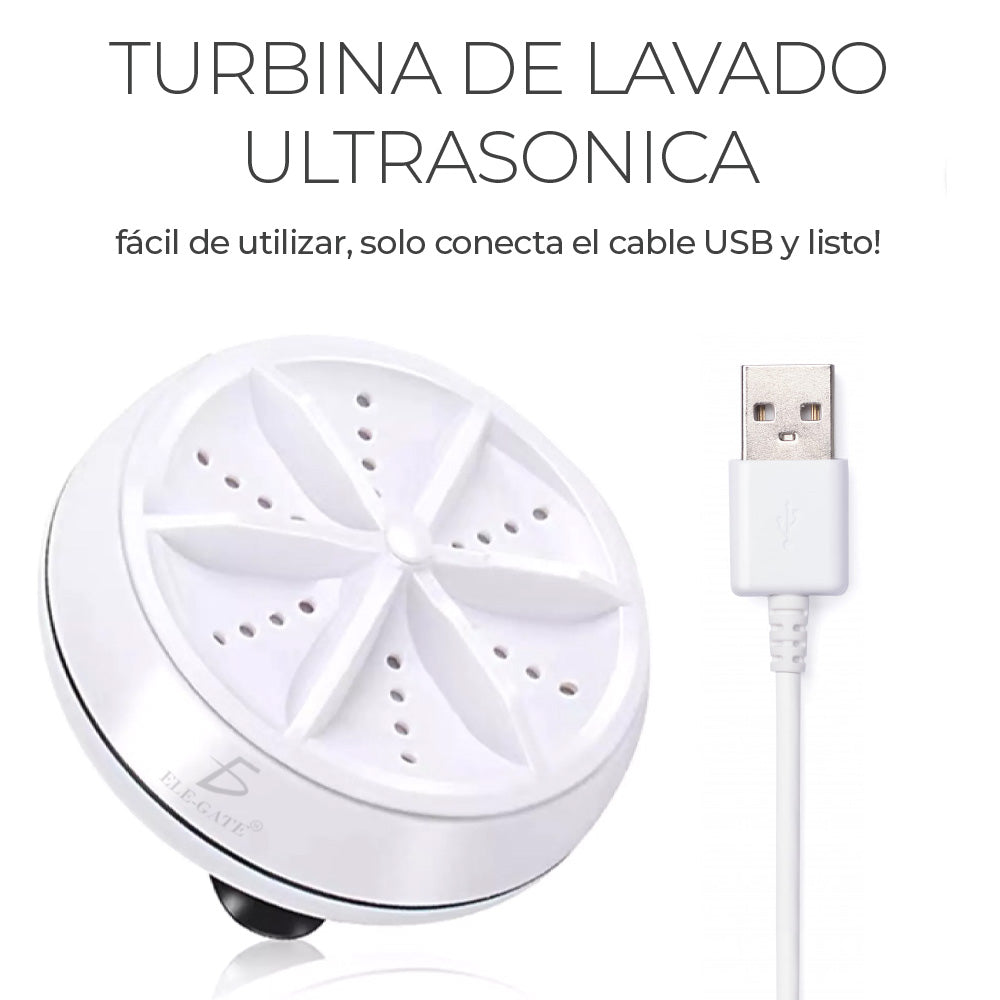 Mini Lavadora Portátil Giratoria USB + Envio Gratis