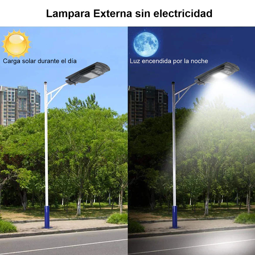 Lampara Solar Exteriores 30W Luz LED Sensor Movimiento  + Envio Gratis