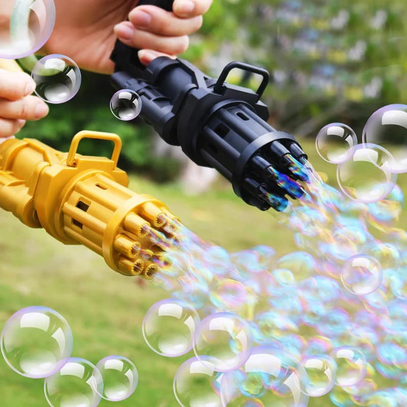 Pistola De Juguete Máquina Burbujas Luces Y Sonido