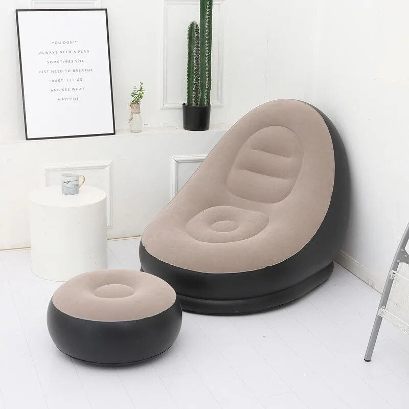 Sillon Inflable Con Reposa Pies + Envio Gratis