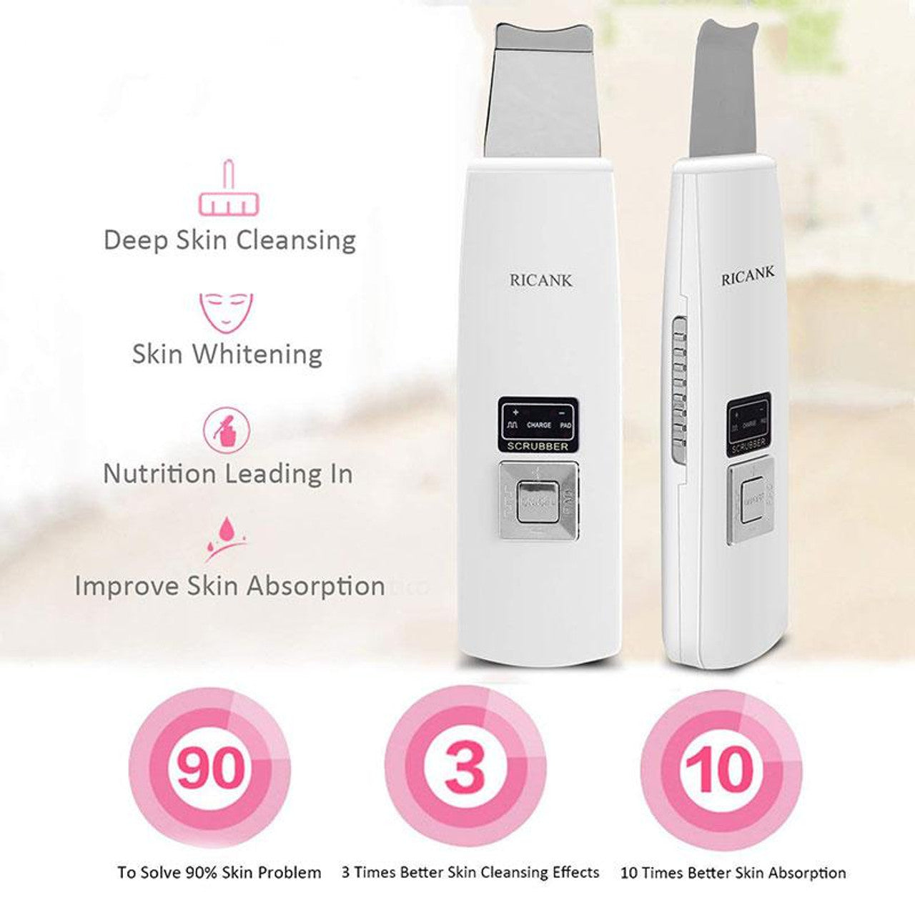 Limpiador Facial Ultrasónico Peeling Anti Envejecimiento  + Envio Gratis