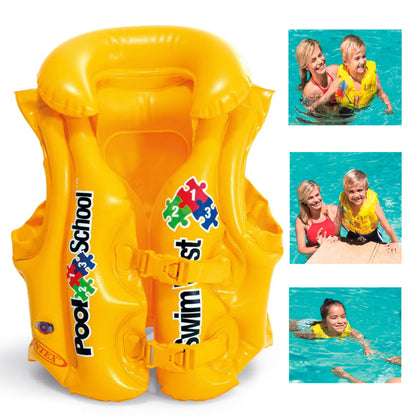 Chaleco Salvavidas Intex Inflable Para Niños  + Envio Gratis