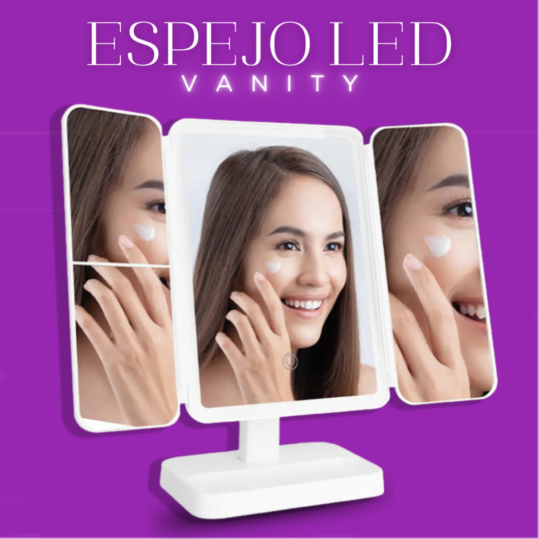 Espejo De Maquillaje Con Luz Led + Envio Gratis