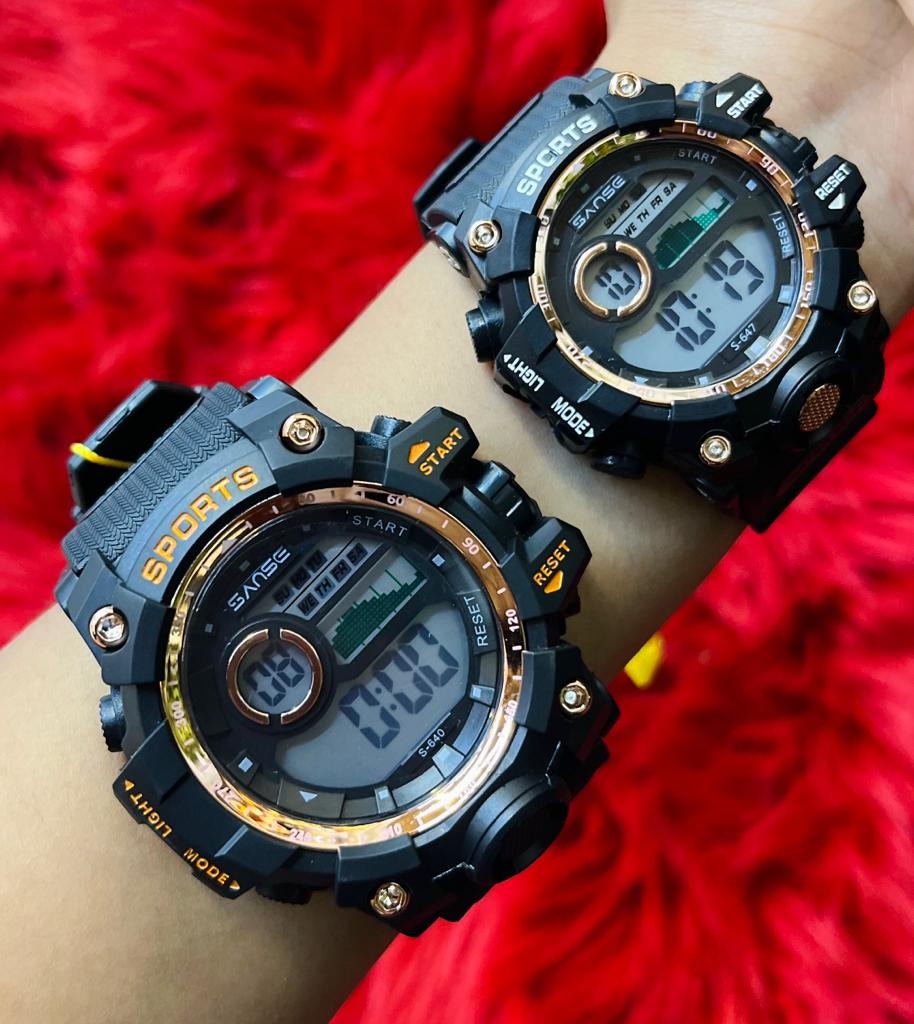 Relojes Pareja Sanse Digital Estuche Amor Multifuncion Led