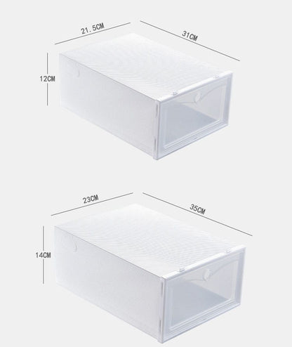 6 Cajas Organizador De Zapatos Apilable + Envio Gratis