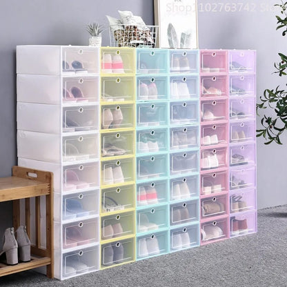 6 Cajas Organizador De Zapatos Apilable + Envio Gratis