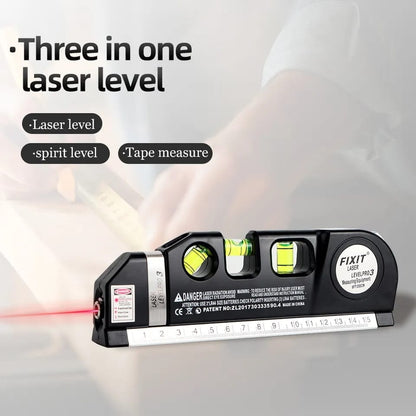 Nivel Laser Con Metro Tres Burbujas Alineador + Envio Gratis