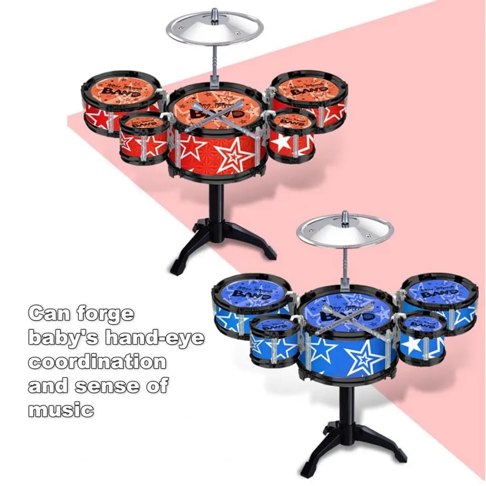 Mini Bateria Musical Drums Up Grade + Envio Gratis