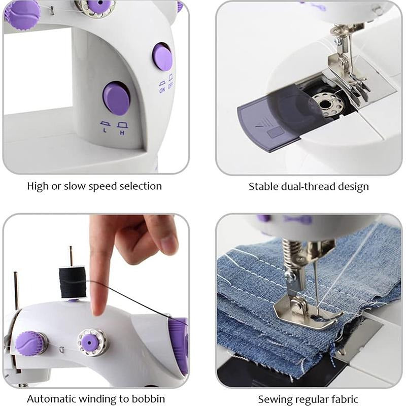 Maquina De Coser Portátil Mini Sewing Machine 4 En 1 + Envio Gratis