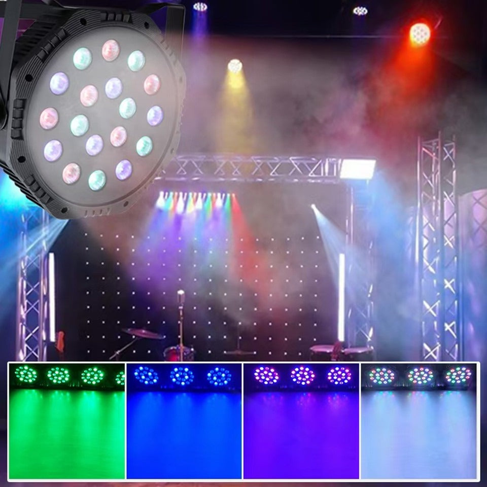 Luz De Escenario De 18 LED RGB + Envio Gratis