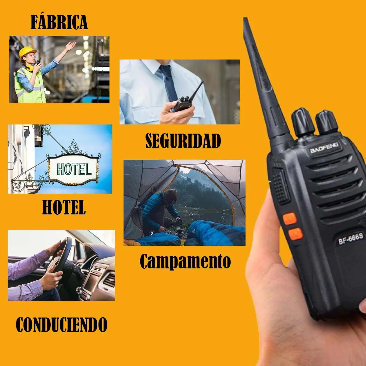 Radio Baofeng Bf 777 S 16 Canales X 2 Unidades + Envio Gratis