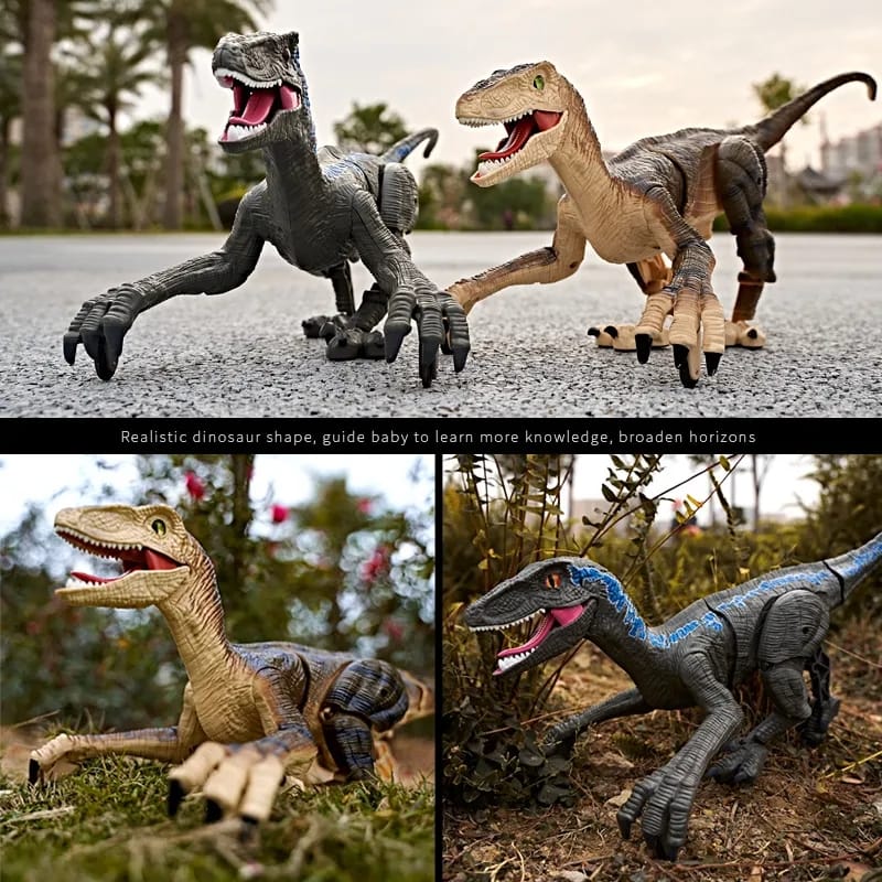 Dinosaurio Velociraptor A Control Remoto + Envio Gratis