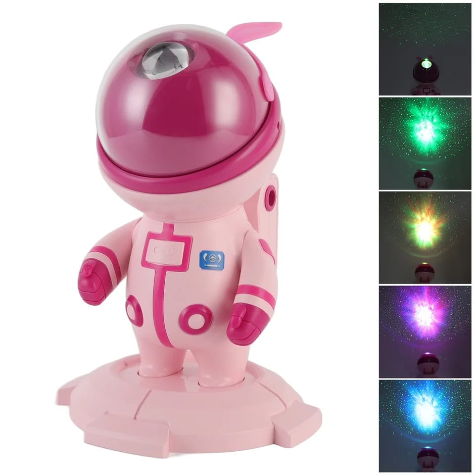 Lampara Con Diseño De Conejo Astronauta Proyector + Envio Gratis