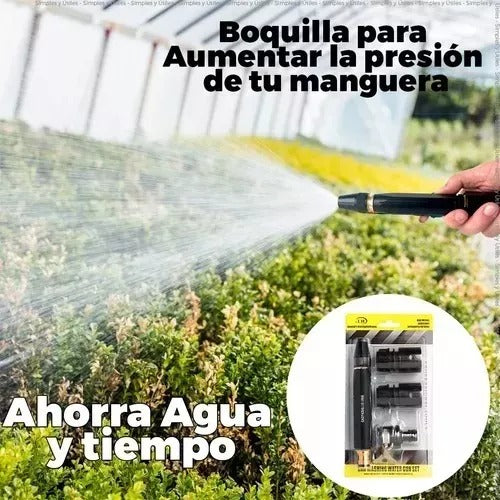 Boquilla Para Manguera Ahorradora Alta Presión+ Envió Gratis