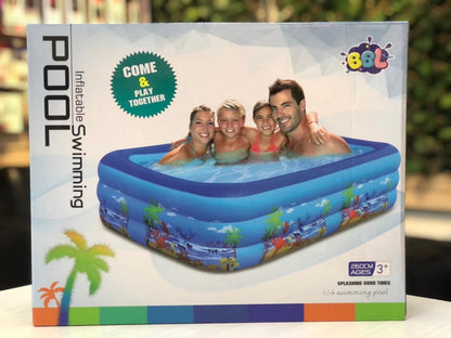 Piscina Inflable Infantil De Cangrejo Medida 2.60*1.65*60cm