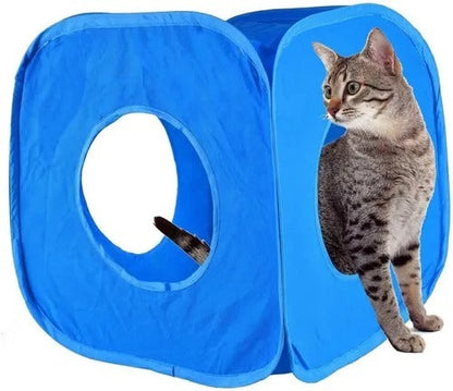 Casa Gatos Cubo Plegable