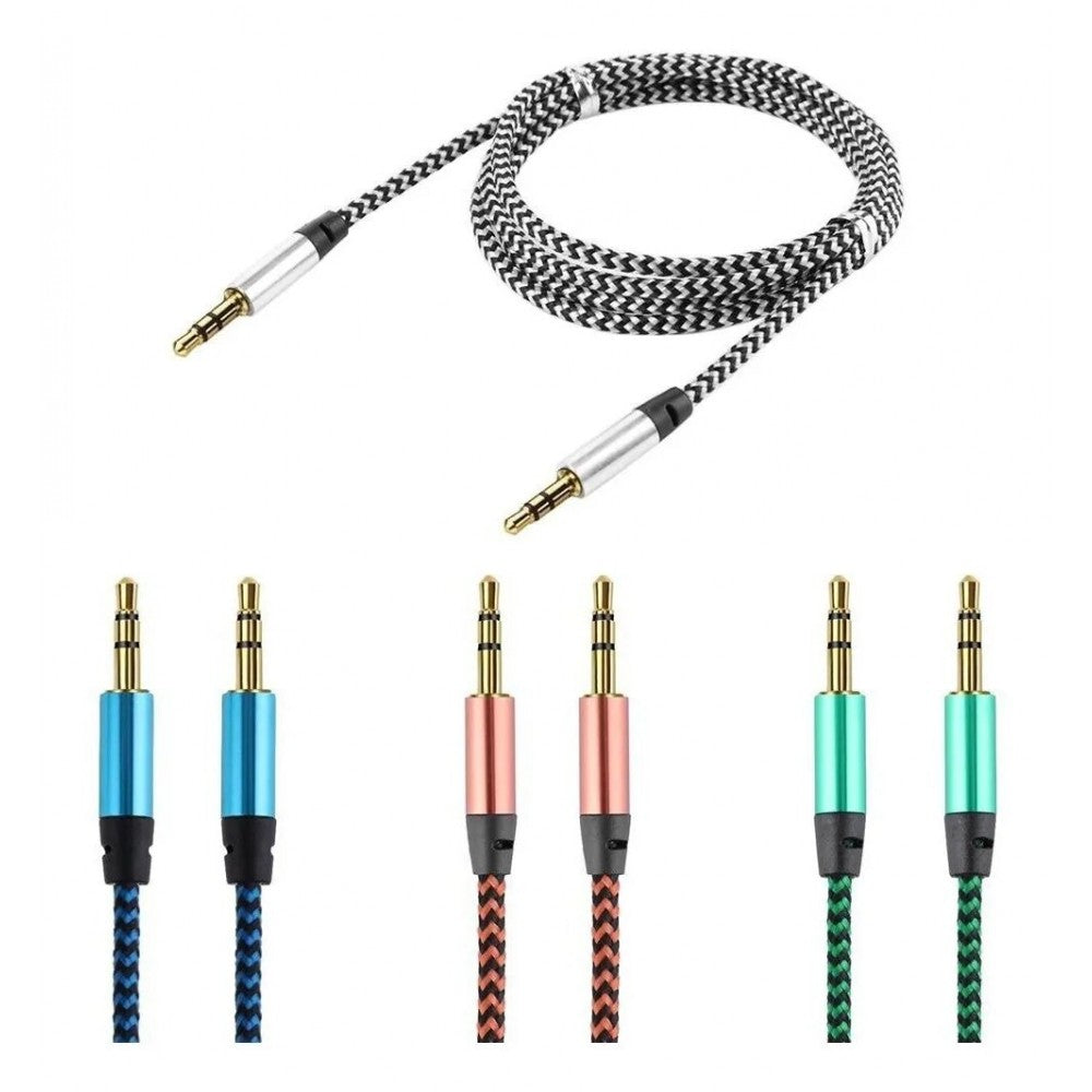 Cable audio estéreo 1x1 auxiliar doble