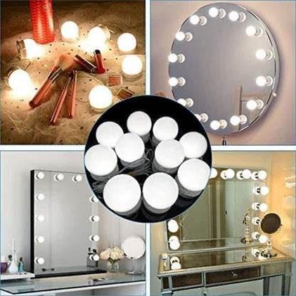 Kit De Luces Led Para Espejo Estilo Hollywood 10 Bombillas