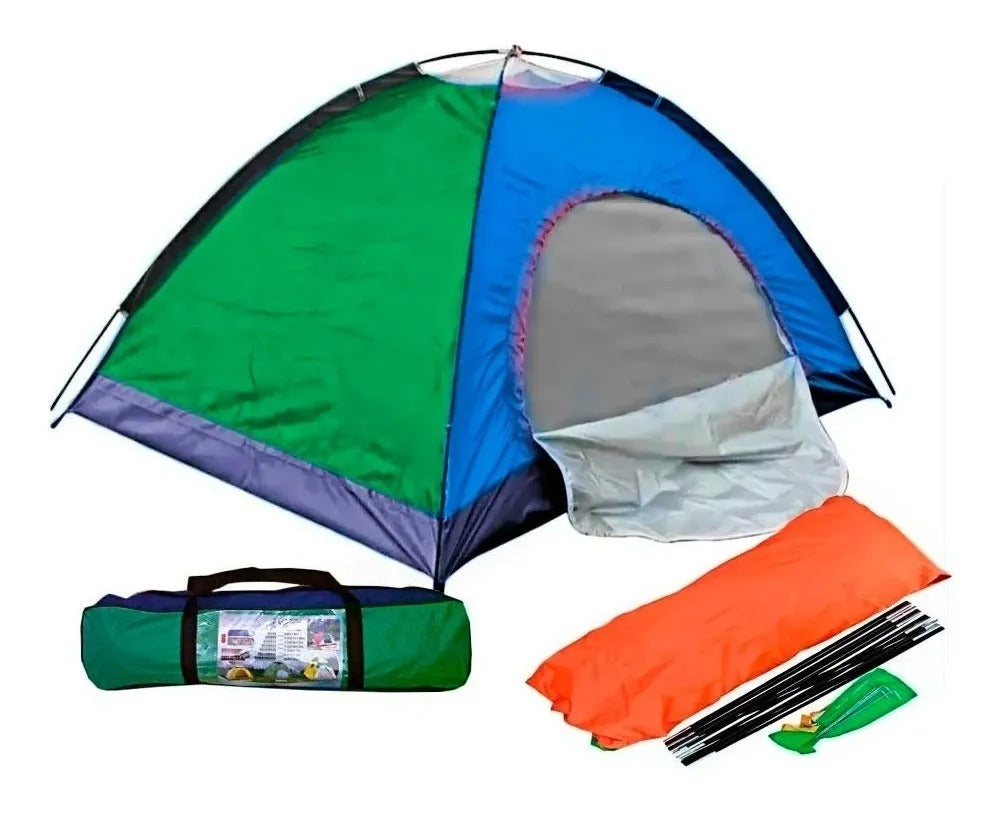 Carpa Camping Para 2 Personas Impermeable medida 2 metros x 1.50 metros