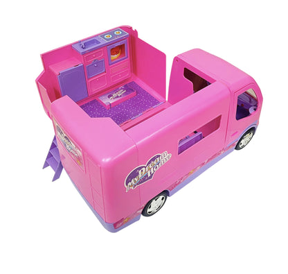 Camper De Barbie Con Bicicleta + Envió Gratis