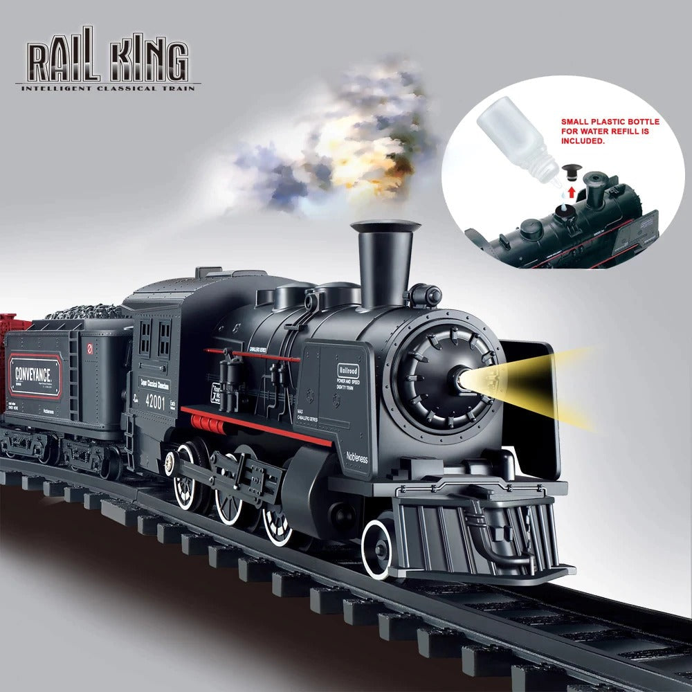 Pista de tren con humo Raíl King Traink 16PCS medida 415cm