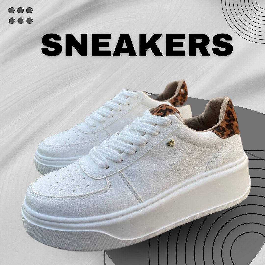 Tenis Wander Blanco Con Animal Print + Envio Gratis