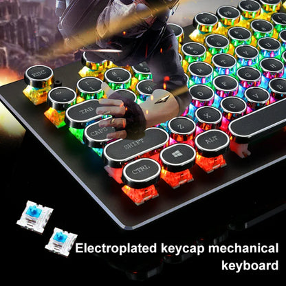 Teclado Gamer Mecánico Teclas Redondas Led Rgb + Envio Gratis