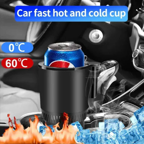 2-in-1 Car Cup Warmer & Cooler with Digital Display